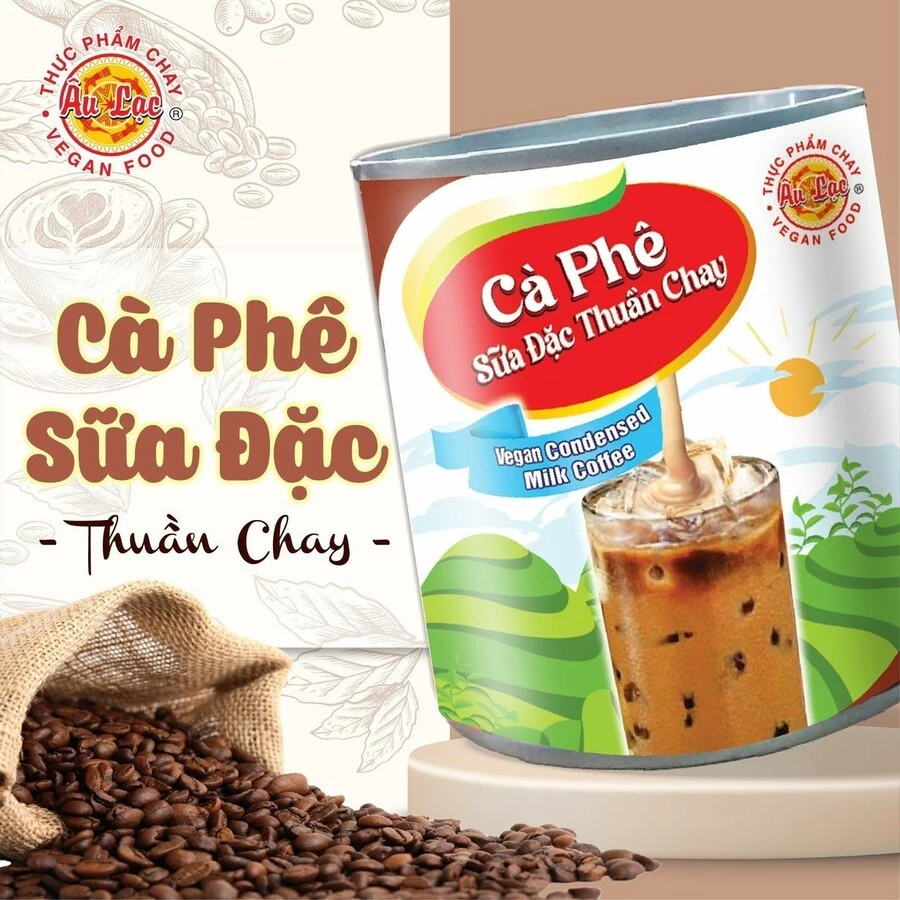 Cà Phê Sữa Đặc Thuần Chay 330g Âu Lạc