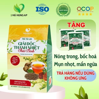 Trà thanh nhiệt mát gan giải độc, detox cơ thể, trà thảo dược túi lọc  AP PHÚ HƯNG