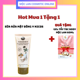 Sữa Rửa Mặt Đông Y Gia Truyền Niocs, Giúp Sáng Da Ngăn Ngừa Mụn Hiệu Quả + Tặng tẩy TBC Mộc Lan