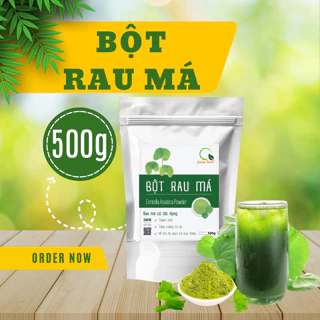 [ DATE MỚI ] Bột Rau Má Sấy Lạnh Nguyên Chất SIÊU MỊN Giúp Detox Cơ Thể, Thanh Nhiệt, Mát Gan, Đẹp Da - Túi 500g