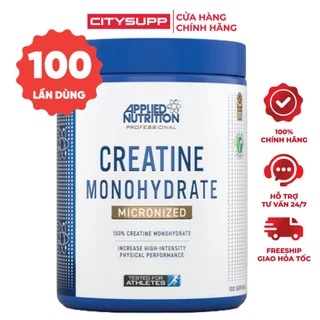 Applied Nutrition Creatine Monohydrate Micronized 250g (50 Lần Dùng) Tăng Cơ & Hiệu Suất Tập Luyện | Nhập Khẩu Anh