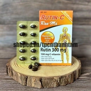 Viên uống mát gan Rutin C bổ sung vitamin c hỗ trợ giải độc gan, tăng sức đề kháng - Hộp 30 viên