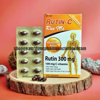 Viên uống mát gan Rutin C bổ sung vitamin c hỗ trợ giải độc gan, tăng sức đề kháng - Hộp viên