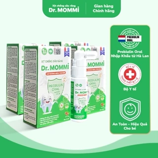 Combo 4 hộp Xịt chống sâu răng Dr. Mommi, ngừa sâu răng, hôi miệng, ngăn mảng bám cho bé từ 1 tuổi