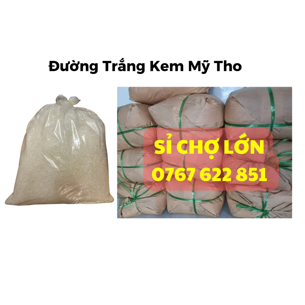 [HỎA TỐC] Đường Trắng Kem Mỹ Tho Cây 12KG