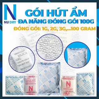 Gói hút ẩm NUDRY Silicagel dùng cho thực phẩm quần áo giày dép máy ảnh đóng túi 100 gram