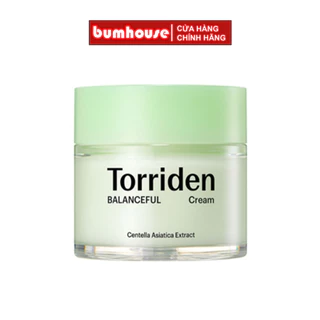 Kem dưỡng Torriden cấp ẩm, làm dịu da Balanceful cica cream 80ml (Xanh lá)