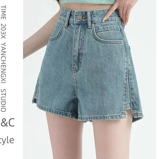 Quần Short Jeans Nữ, Quần Đùi Nữ Xẻ Gấu Màu Xanh Chất Liệu Bền Đẹp Năng Động Cá Tính Trẻ Trung Sành Điệu L006