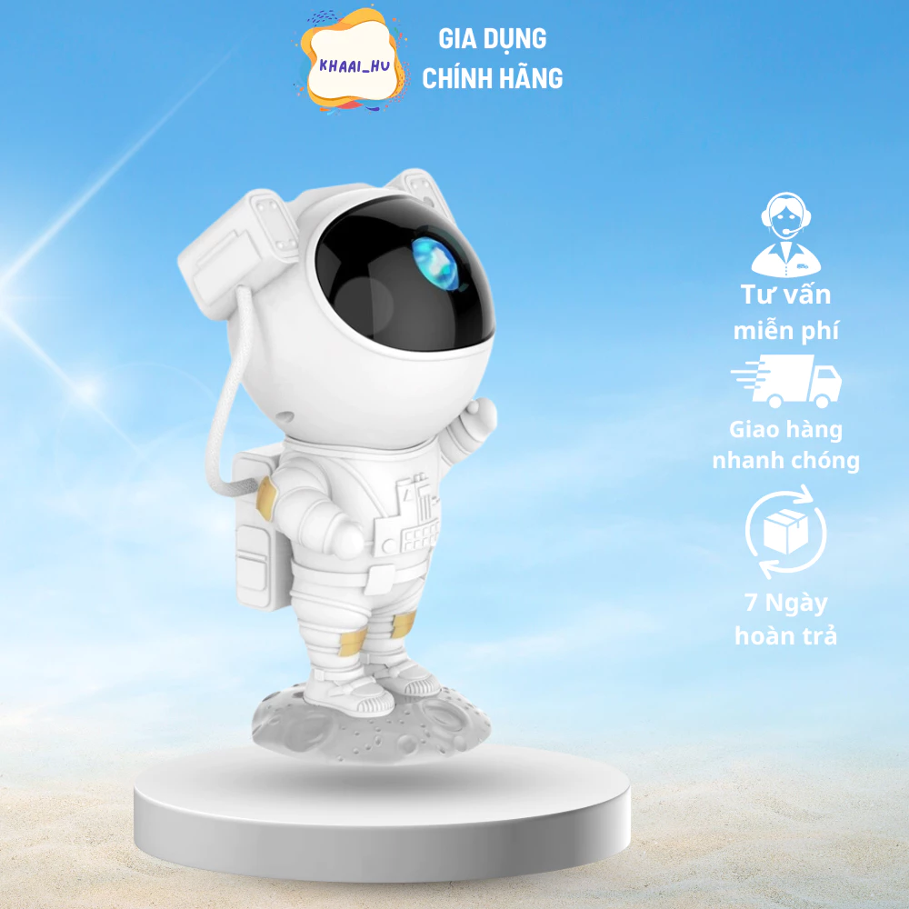 Đèn Led Phi Hành Gia Chiếu Bầu Trời Thiên Hà, Đèn Ngủ Chiếu Sao Mẫu Mới ( CHính Hãng )