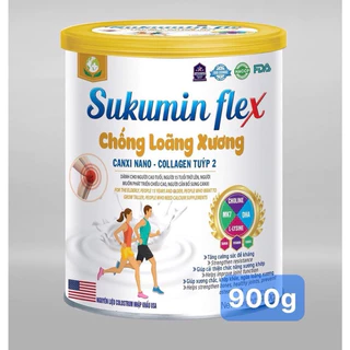 Sữa Bột SUKUMIN FLEX Bổ Sung Canxi Nano - Collagen Chống Loãng Xương, Giúp Xương Luôn Chắc Khoẻ (Hộp 900g)