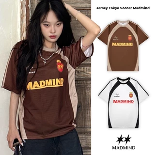 Áo Thun Jersey Madmind Tokyo Soccer - Màu Nâu/ Trắng