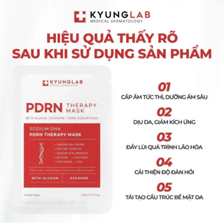 Mặt nạ cấp ẩm, dưỡng ẩm, dưỡng da,  phục hồi, trẻ hoá da KyungLab PDRN Mask 23ml