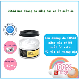 [Hàng mới về] Kem dưỡng da COSRX nâng cấp chiết xuất ốc sên 92 tất cả trong một 100g