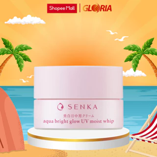 Kem Dưỡng Trắng Da Chống Nắng Ban Ngày Senka Aqua Bright Glow UV Moist Whip SPF 25+ PA ++ 50g - 15539