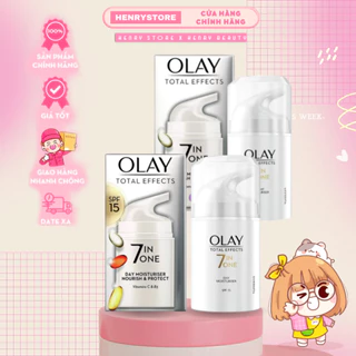 Kem dưỡng chống lại 7 dấu hiệu lão hóa Olay Total Effects 7in1 Day Moisturiser SPF15 50ml đêm và ngày