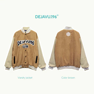 Áo varsity jacket DEJAVU.196 12/ Sand