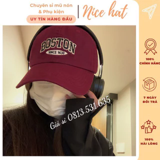 Mũ lưỡi trai Boston đẹp 💕 Nón kết phong cách Ulzzang form unisex nam nữ - LT58