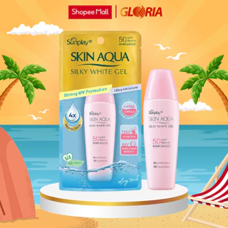 Gel Chống Nắng Dưỡng Da Trắng Mượt Sunplay Skin Aqua Silky White Gel SPF 50+, PA++++ 30g-70g