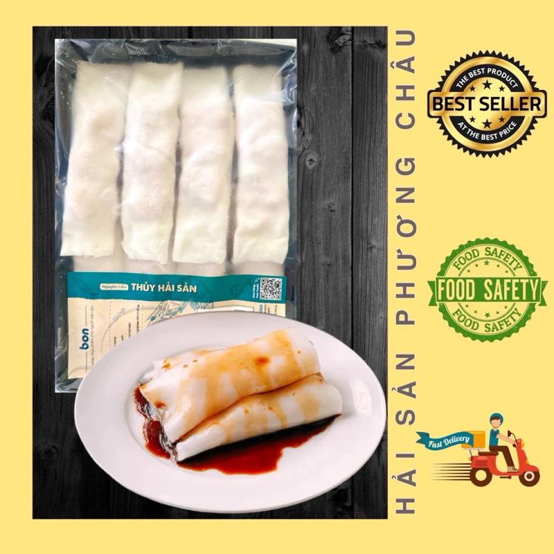 [HỎA TỐC SG] Bánh cuốn tôm dimsum cao cấp 600g (8 cuốn) kèm nước chấm