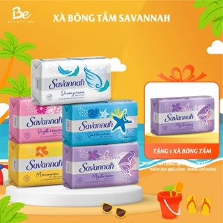 Xà bông tắm dưỡng da Savannah làm sạch bụi bẩn không gây căng da 120g