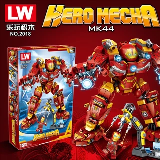 Xếp hình Hulkbuster Iron man 568Pcs Đồ chơi lắp ráp mô hình robot hulkbuster iron man lắp ghép người sắt