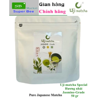 Bột trà xanh Matcha JASMINE SPECIAL hương nhài 50gr, nguyên chất, chính hãng, thơm ngon chuẩn vị