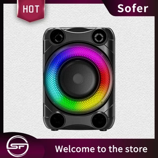 Loa Bluetooth [BASS CỰC CĂNG] Sofer Boombox Portable Speaker - Công Suất Mạnh 20W, Bluetooth, Đèn LED Hiện Đại