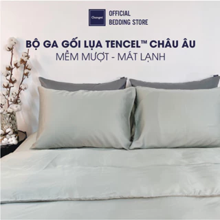 [Nhiều màu] Set 4 món ga gối Tencel Châu Âu Changmi Bedding cao cấp siêu mềm mượt và mát lạnh