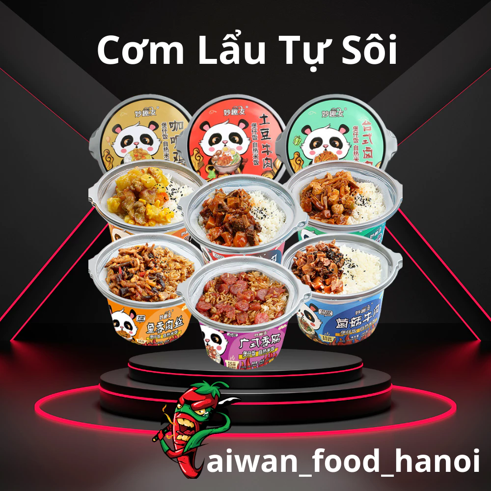 Cơm Lẩu Tự Sôi Trùng Khánh - Cơm Tự Sôi Siêu Cay - Hộp To 455g - taiwan_food_hanoi