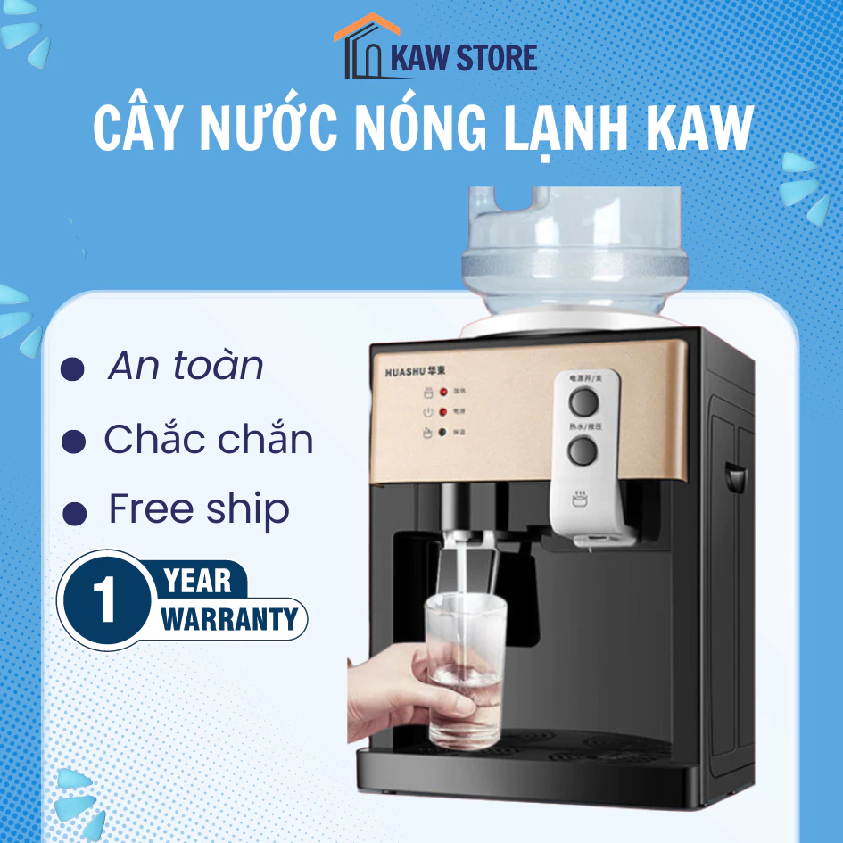 Cây Nước Nóng Lạnh Mini KAW Làm Nước Nóng Lạnh Cực Nhanh - Bảo Hành Chính Hãng