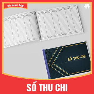 SỔ THU CHI - KHỔ NGANG A4 - IN 2 MẶT