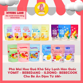 Phô Mai Hoa Quả Khô Sấy Lạnh Hàn Quốc BEBEDANG - YOMIT - ILDONG - BEBECOOK Cho Bé Ăn Dặm Từ 6M+