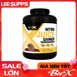 Sữa Mass Nitro Juice Gainer Biox HỦ 4Kg 16 SERVS - Tăng cân tăng cơ BIOX