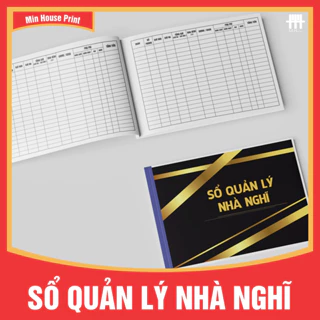 SỔ QUẢN LÝ NHÀ NGHĨ - KHỔ NGANG A4 - IN 2 MẶT