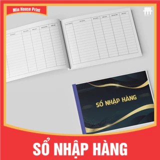 SỔ NHẬP HÀNG - KHỔ NGANG A4 - IN 2 MẶT