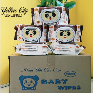 [30 gói/thùng] Khăn ướt Baby Wipes 325gr bịch to (tính nước 600gr), không mùi, hàng chính hãng