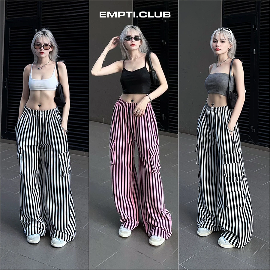 QUẦN SỌC ỐNG RỘNG STRIPED PANTS UNISEX EMPTI.CLUB QD-04