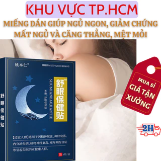 [Sỉ Siêu Rẻ] Hộp 8 Miếng Dán Giúp Ngủ Ngon, An Thần Giảm Suy Nhược Sau Một Ngày Làm Việc Mệt Mỏi