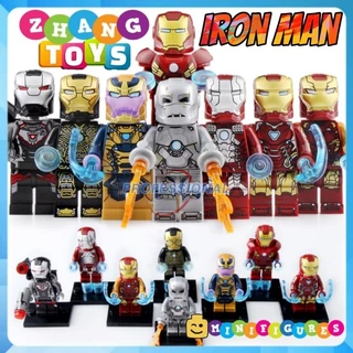 Đồ chơi Xếp hình người sắt Iron man gồm Thanos - War Machine Minifigures xinh X0252