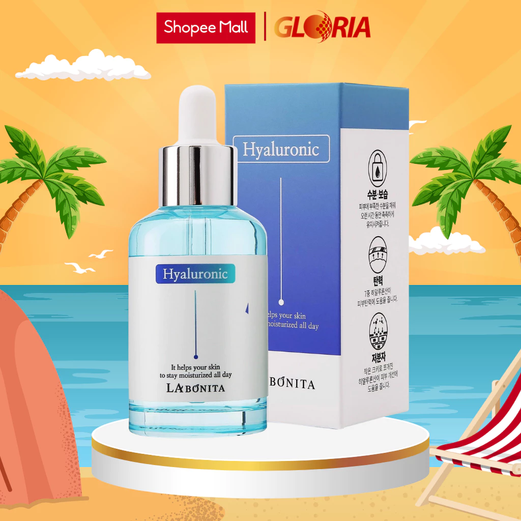 Serum HA Dưỡng Ẩm Căng Bóng & Tăng Độ Đàn Hồi -LA BONITA Vital Hyaluronic Acid Serum 50ml