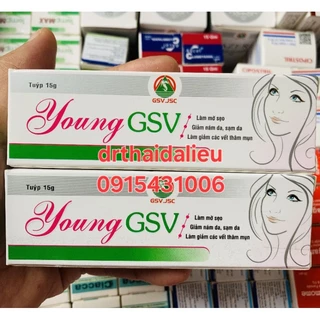 [ Chính hãng ] Kem giảm nám da, sạm da, giảm thâm da do côn trùng đốt Young GSV 15g