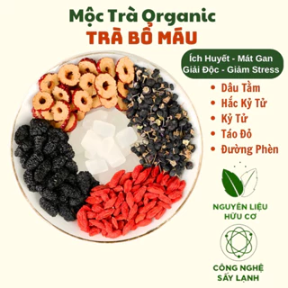 Trà Bổ Máu Ích Huyết Nhà Mộc Trà Organic, Giúp Mát Gan, Bổ Máu, Hỗ Trợ Tim Mạch, Giảm Stress