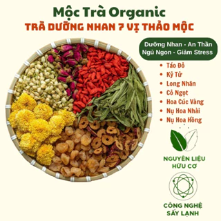 Combo 50 Gói Trà Dưỡng Nhan 7 Vị Thảo Mộc Mộc Trà Organic, Thanh Lọc Thải Độc Cơ Thể, Mát Gan, Trẻ Hóa Làn Da