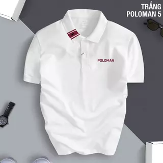 Áo Thun Polo POLOMAN Basic Mới Vải CVC Cá Sấu Cotton Cao Cấp Trẻ Trung Thanh Lịch Sang Trọng