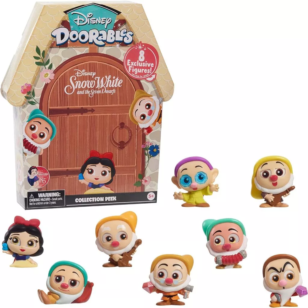 Đồ chơi bộ sưu tập Disney Doorables Snow White Collection, Bạch Tuyết và 7 Chú Lùn Chính Hãng Disney