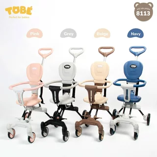 Xe Đẩy Gấp Gọn OLWEN TOBÉ Đa Năng An Toàn Tiện Lợi Tải Trọng 30KG Từ 6m Be Hồng Ghi Vàng Hàn Quốc Thông Minh An Toàn