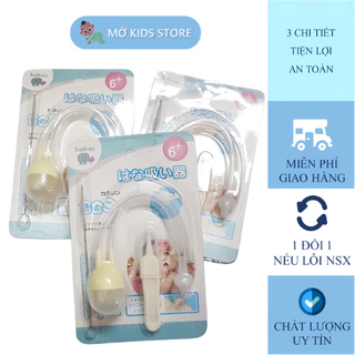 Dụng cụ hút mũi cho bé sơ sinh Babuu, kẹp gắp, ống hút mũi, hút dịch đờm cho bé - Mỡ Kids Store