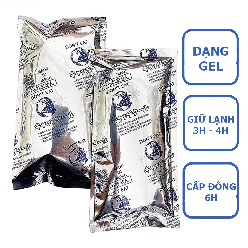 Túi Đá Khô Giấy Bạc 3 Lớp 300g Giữ Nhiệt Lâu Giúp Làm Mát Nhanh Lạnh Sâu Hơn, Dùng Được 3 - 5h sau Khi Cấp Đông 6 - 8h