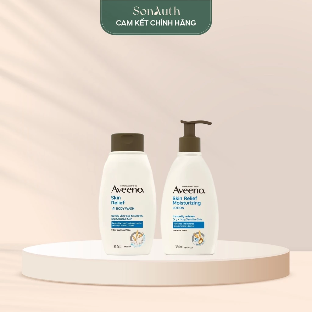 Sữa tắm và dưỡng thể Aveeno Skin Relief Moisturizing 354ml