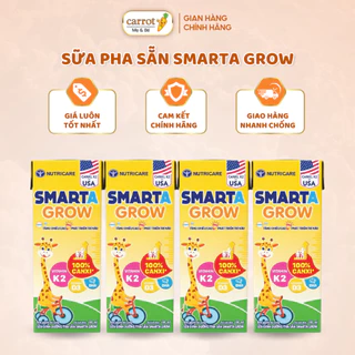 Sữa Pha Sẵn SMARTA GROW 110ML 180ML, Sữa Nước Hỗ Trợ Tăng Chiều Cao Cho Trẻ - Siêu Thị Mẹ Và Bé Carrot